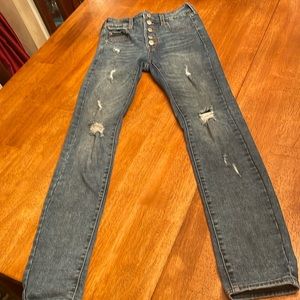 Aeropostale high rise jegging size 0 regular button fly